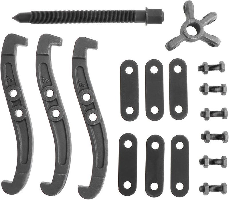ChgImposs Multifunction Standard Carbon Steel 2 Jaw / 3 Jaw Bearing Puller with 4 Single Hole Claw Pullers for Car/Mechanical Repairing (6 Inch) - Image 4